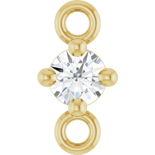 .06 CT Natural Diamond Link, 3.5 mm x 6.67
