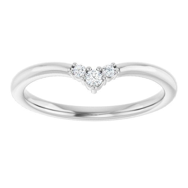 .06 CTW Natural Diamond Contour Band, 4.84 mm