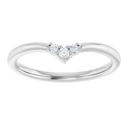 .06 CTW Natural Diamond Contour Band, 4.84 mm