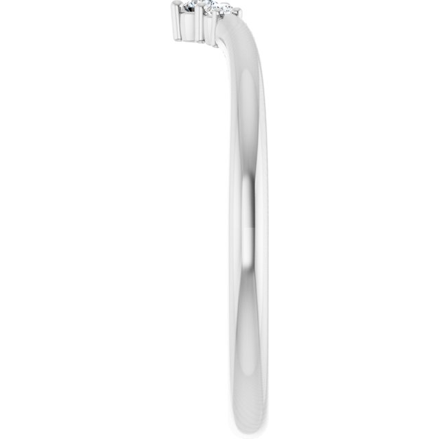 .06 CTW Natural Diamond Contour Band, 4.84 mm