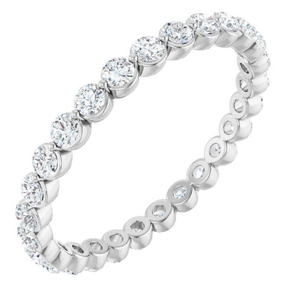 3/4 CTW Natural Diamond Eternity Band, 2.3 mm