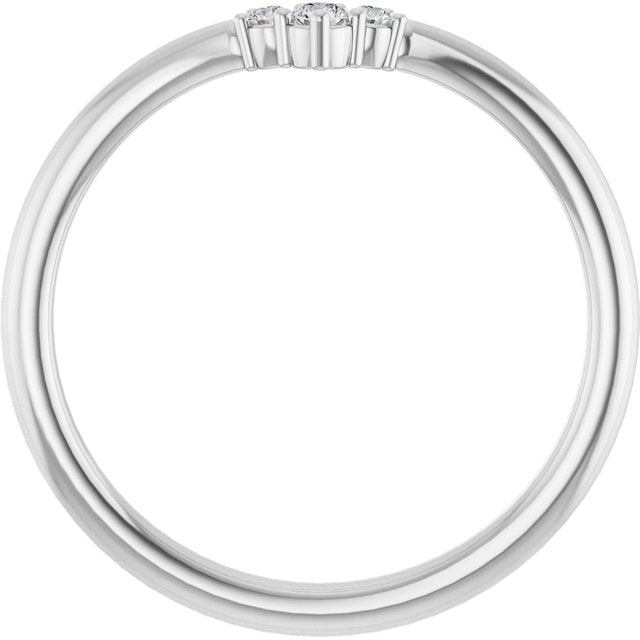 .06 CTW Natural Diamond Contour Band, 4.84 mm
