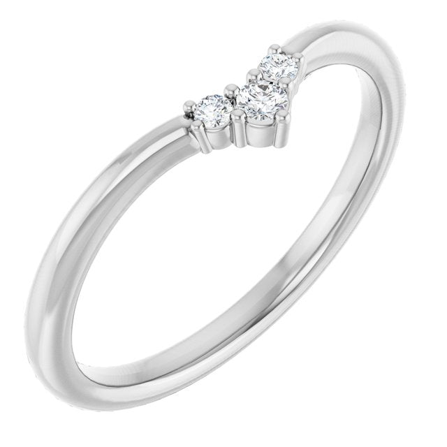 .06 CTW Natural Diamond Contour Band, 4.84 mm