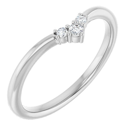 .06 CTW Natural Diamond Contour Band, 4.84 mm