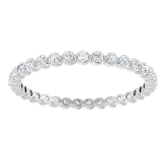 3/8 CTW Natural Diamond Eternity Band, 1.8 mm