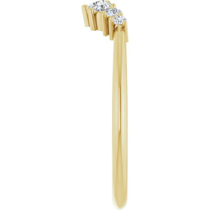 1/5 CTW Lab-Grown Diamond Contour Band, 21.15 mm