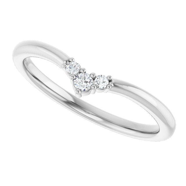 .06 CTW Natural Diamond Contour Band, 4.84 mm