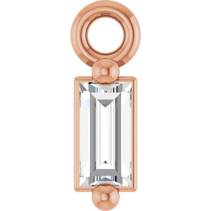 .04 CT Lab-Grown Diamond 2-Prong Dangle