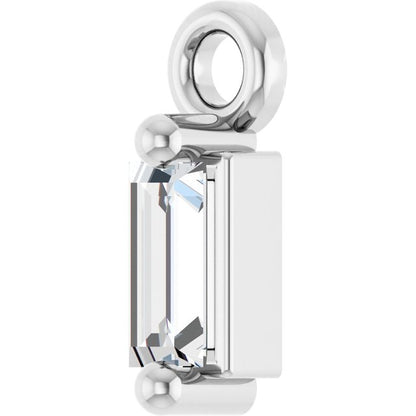 .04 CT Lab-Grown Diamond 2-Prong Dangle