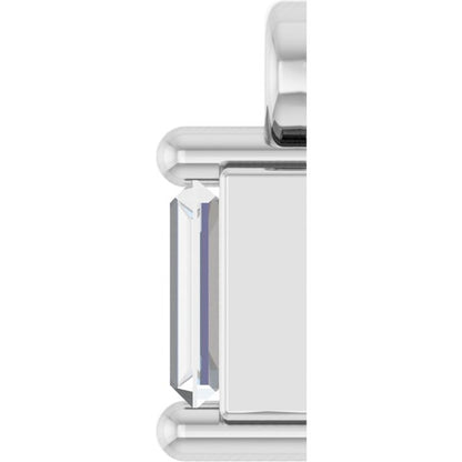 .06 CT Natural Diamond Dangle, 2 mm x 6 mm