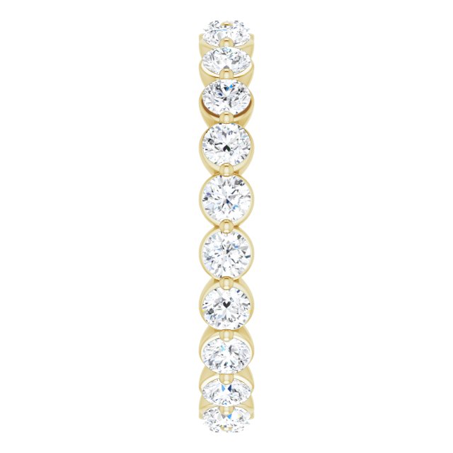 14K Yellow Gold 1 1/3 CTW Natural Diamond Eternity Band