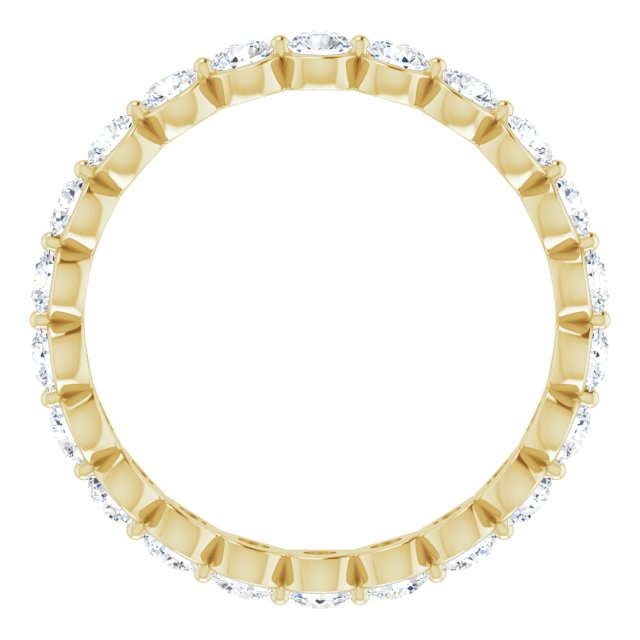 14K Yellow Gold 1 1/3 CTW Natural Diamond Eternity Band