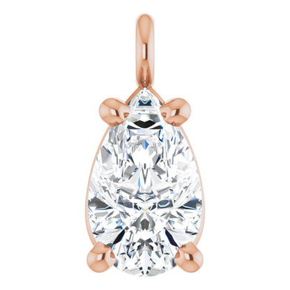 1/5 CT Natural Diamond Dangle, 3.55 mm x 7.09 mm
