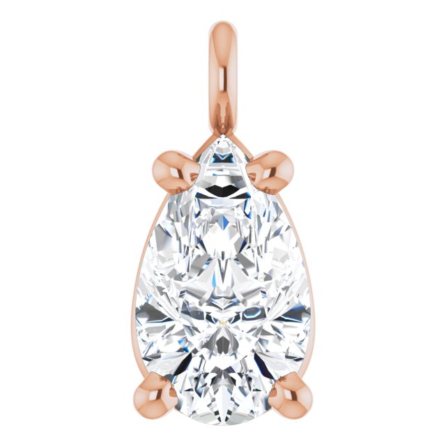 1/5 CT Lab-Grown Diamond Dangle, 3.55 mm x 7.09 mm