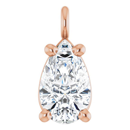 1/5 CT Lab-Grown Diamond Dangle, 3.55 mm x 7.09 mm