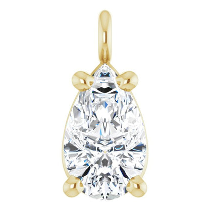 1/5 CT Natural Diamond Dangle, 3.55 mm x 7.09 mm