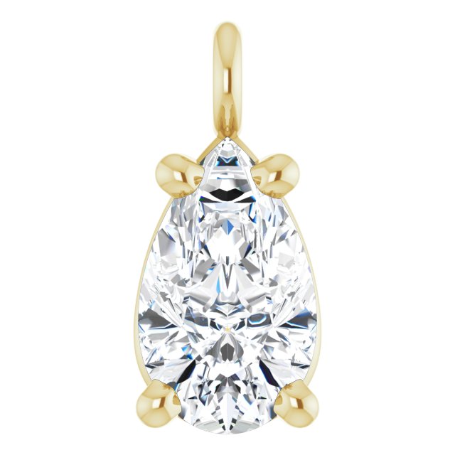 1/5 CT Lab-Grown Diamond Dangle, 3.55 mm x 7.09 mm