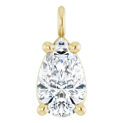 1/5 CT Lab-Grown Diamond Dangle, 3.55 mm x 7.09 mm