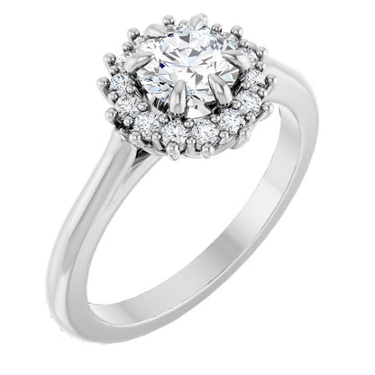 .08 CTW Natural Diamond Matching Band, 6.9 mm