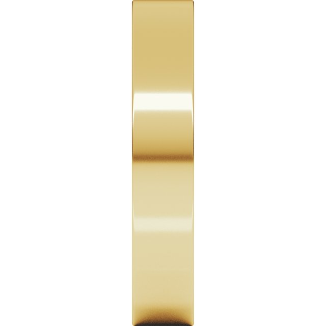 14K Yellow Gold Comfort-Fit Flat Band, 14 mm