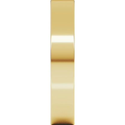 14K Yellow Gold Comfort-Fit Flat Band, 14 mm