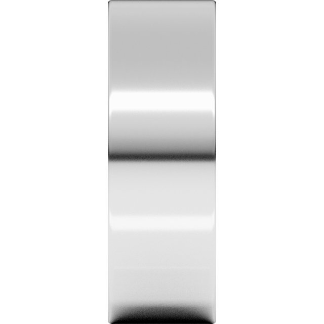 14K White Gold Comfort-Fit Flat Band