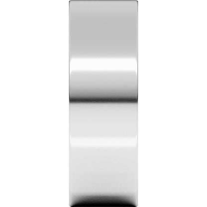 14K White Gold Comfort-Fit Flat Band