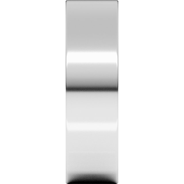 14K White Gold Comfort-Fit Flat Band