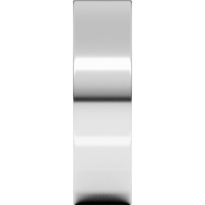 18K Palladium White Gold Comfort-Fit Flat Band