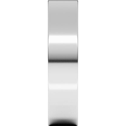 18K Palladium White Gold Comfort-Fit Flat Band