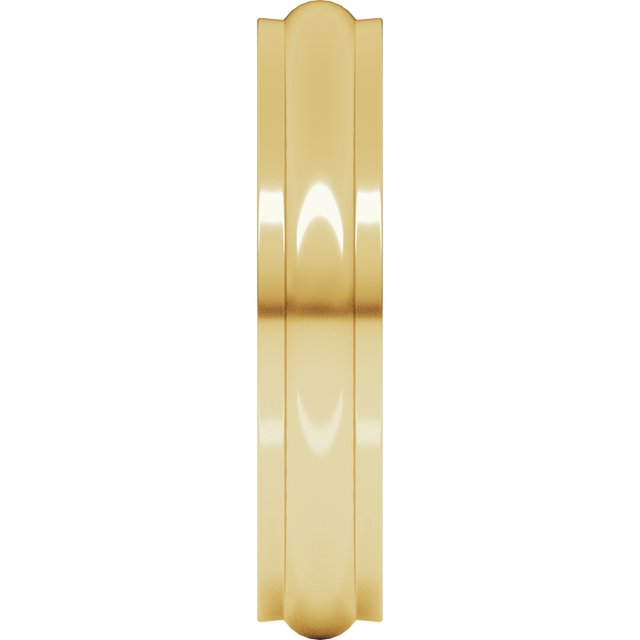 Stepped-Edge Half Round Band