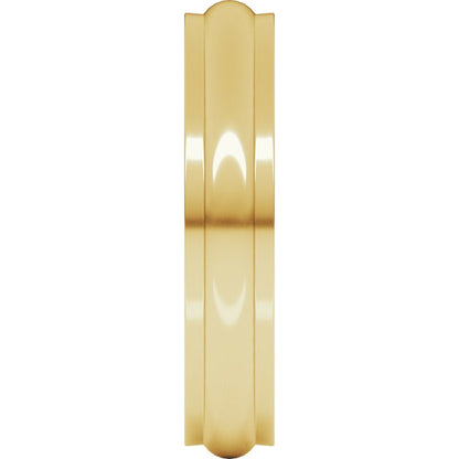 Stepped-Edge Half Round Band