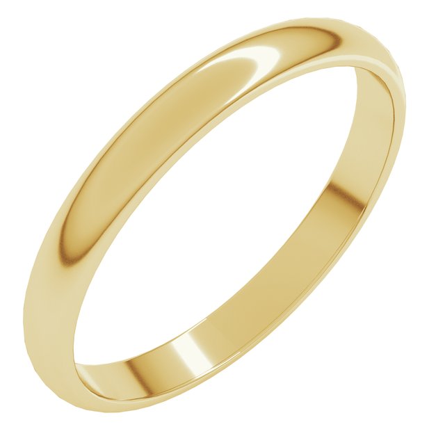Lightweight Half Round Band, 2.5 mm