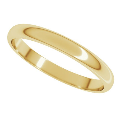 Lightweight Half Round Band, 2.5 mm
