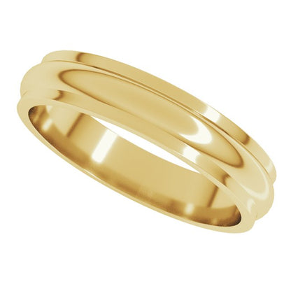 Stepped-Edge Half Round Band