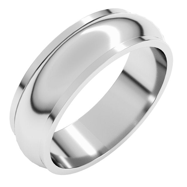 Stepped-Edge Half Round Band