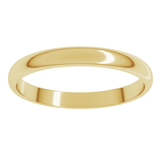 Lightweight Half Round Band, 2.5 mm