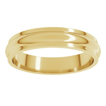 Stepped-Edge Half Round Band
