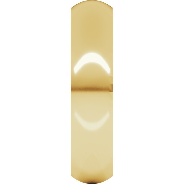 14K Yellow Gold Comfort-Fit Half Round Band