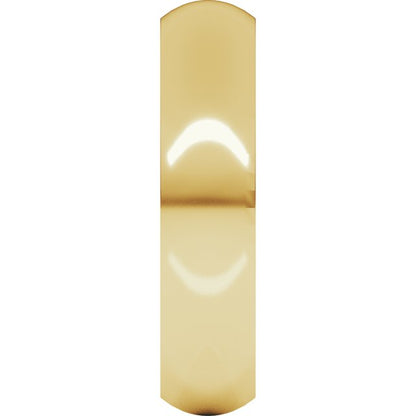 14K Yellow Gold Comfort-Fit Half Round Band