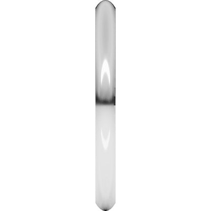 14K X1 White Gold Comfort-Fit Half Round Band