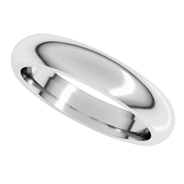 Comfort-Fit Half Round Band, 3.5 mm