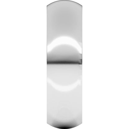 14K X1 White Gold Comfort-Fit Half Round Band