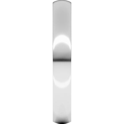 Sterling Silver Lightweight Comfort-Fit Half Round Band
