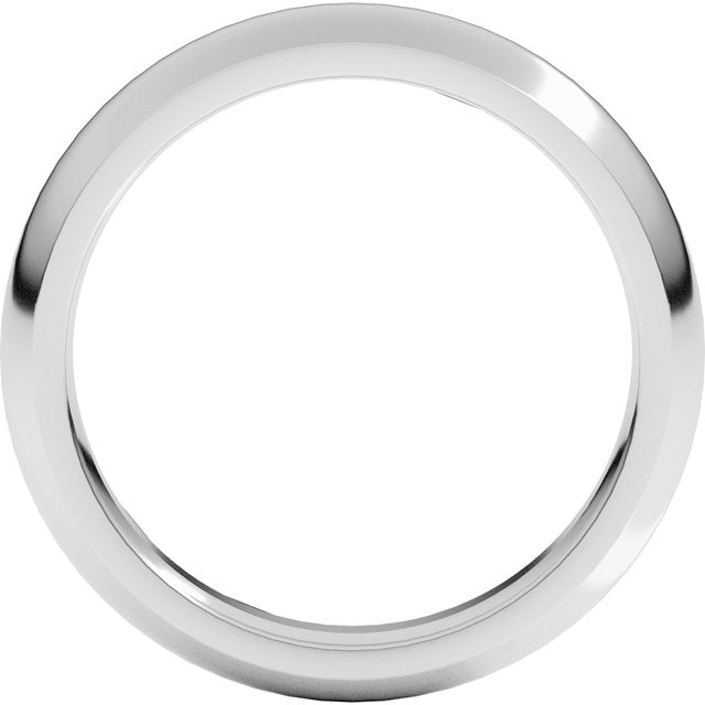 Comfort-Fit Half Round Band, 3.5 mm
