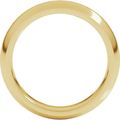 14K Yellow Gold Comfort-Fit Half Round Band