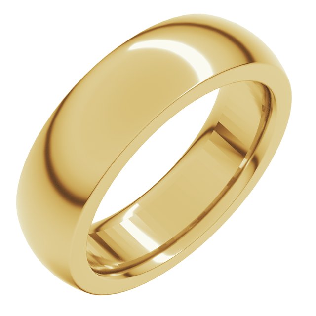 Heavyweight Comfort-Fit Half Round Band