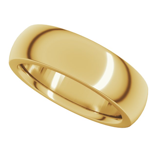Heavyweight Comfort-Fit Half Round Band