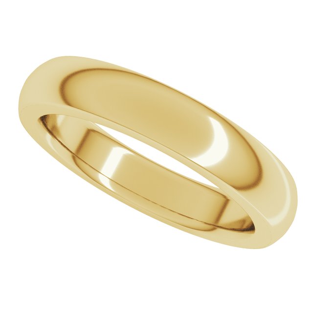 Heavyweight Comfort-Fit Half Round Band
