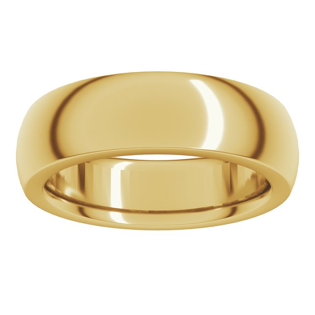 Heavyweight Comfort-Fit Half Round Band